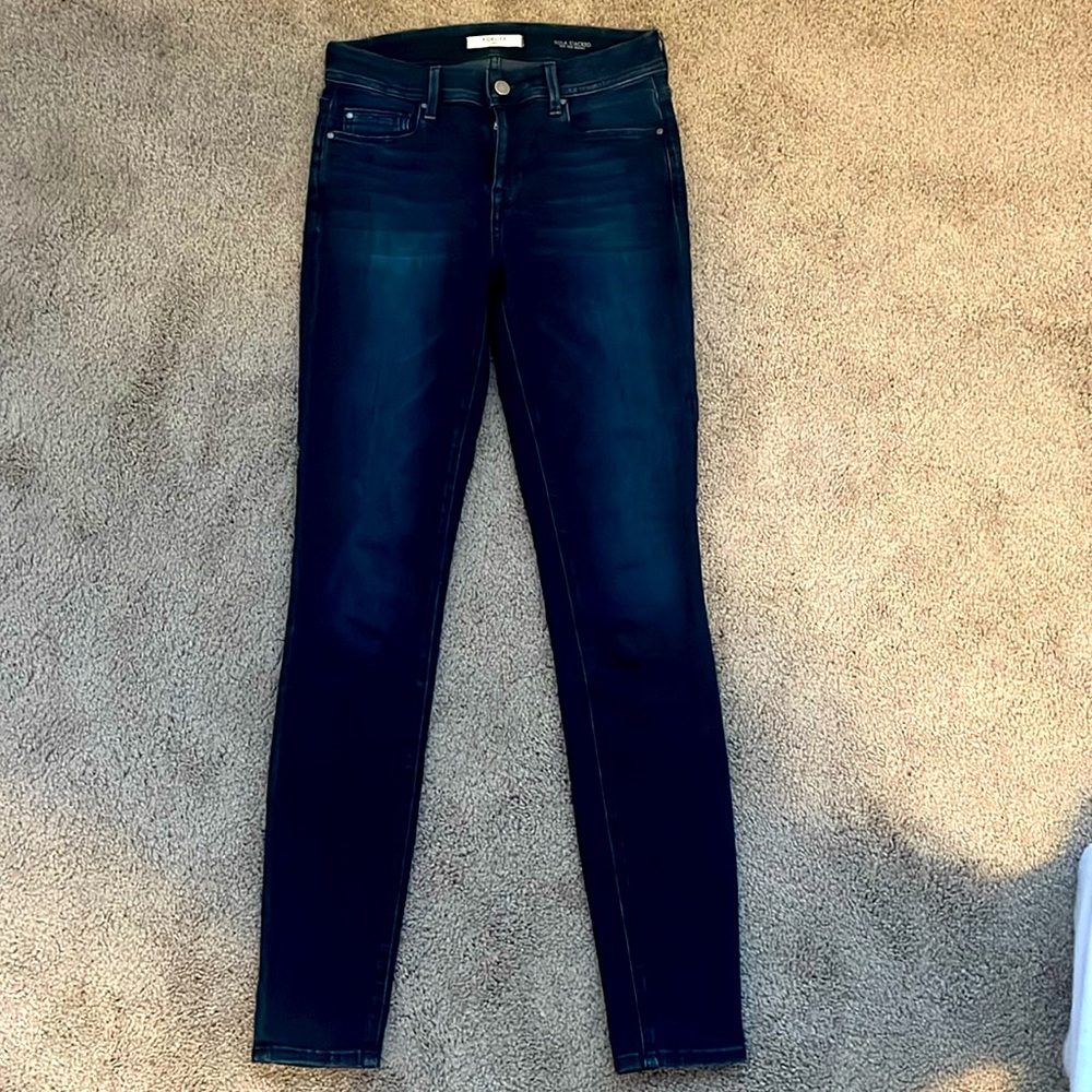 FIDELITY SOLA STACKED MID RISE SKINNY JEANS